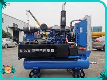 柴动移动式螺杆空压机